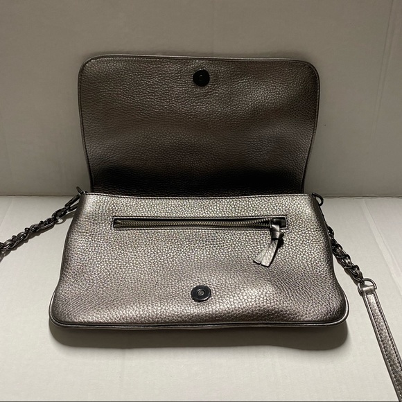 Tory Burch Silver Metallic Crossbody - Picture 6 of 12